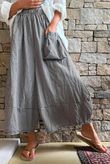 Arbi Gingham Pocket Culotte Pant Chocolate